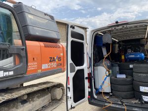 munkagép mobil klímatöltés